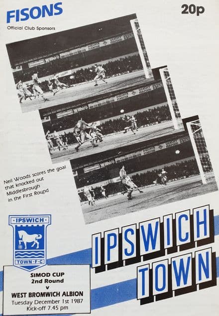 Ipswich v WBA, Simod Cup (1987, Dec 1st)