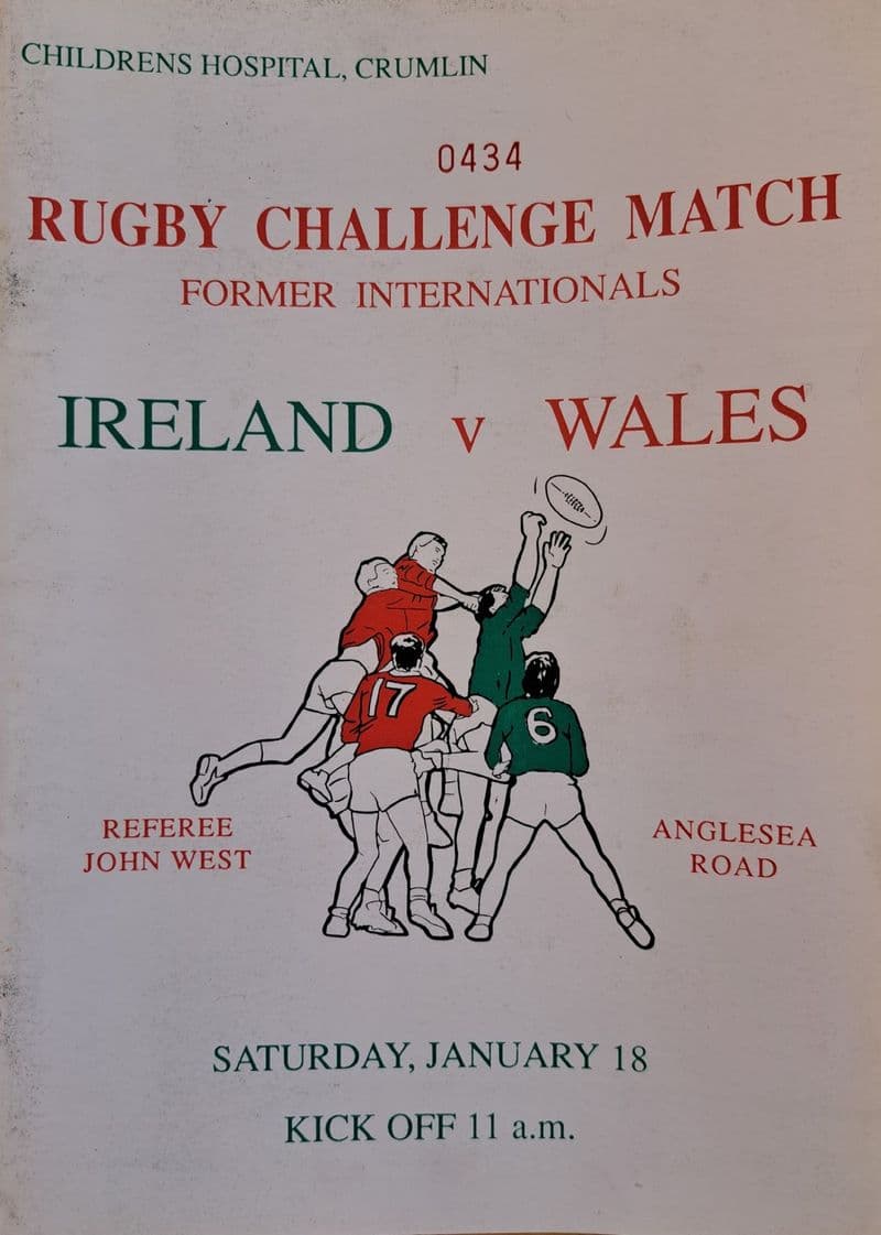 Ireland XV v Wales XV (1992, Jan 18th) Challenge Match