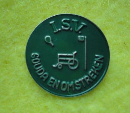 ISV Gouda en Omstreken Green Stick Pin Badge