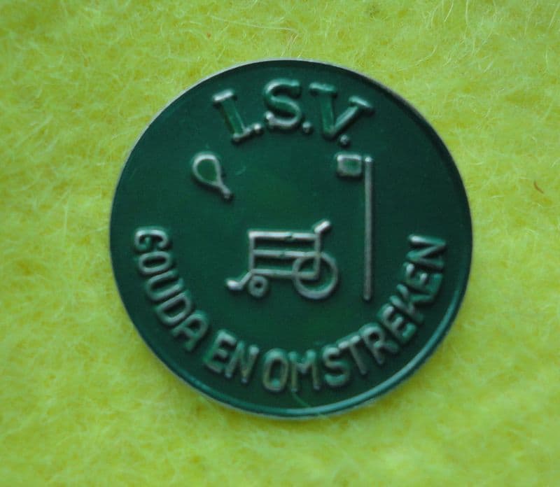 ISV Gouda en Omstreken Green Stick Pin Badge
