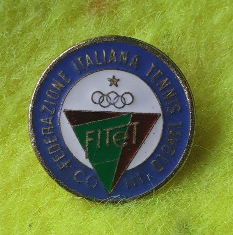 Italian Table Tennis Association Olympic Enamel Pin Badge