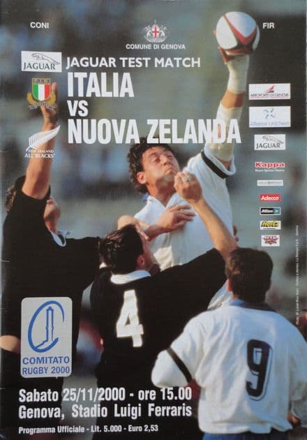 Italy v New Zealand (2000, Nov 25th)