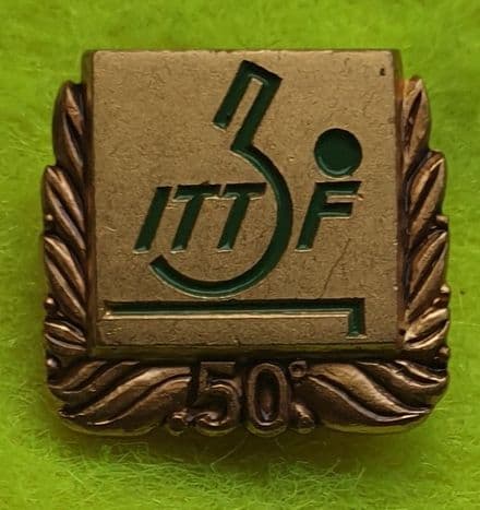 ITTF 50 Enamel Pin Badge