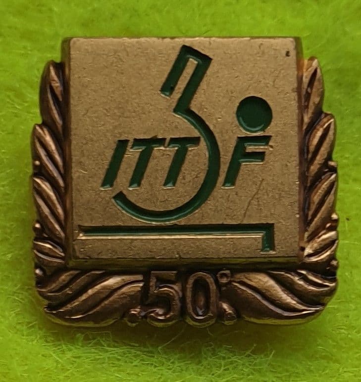 ITTF 50 Enamel Pin Badge