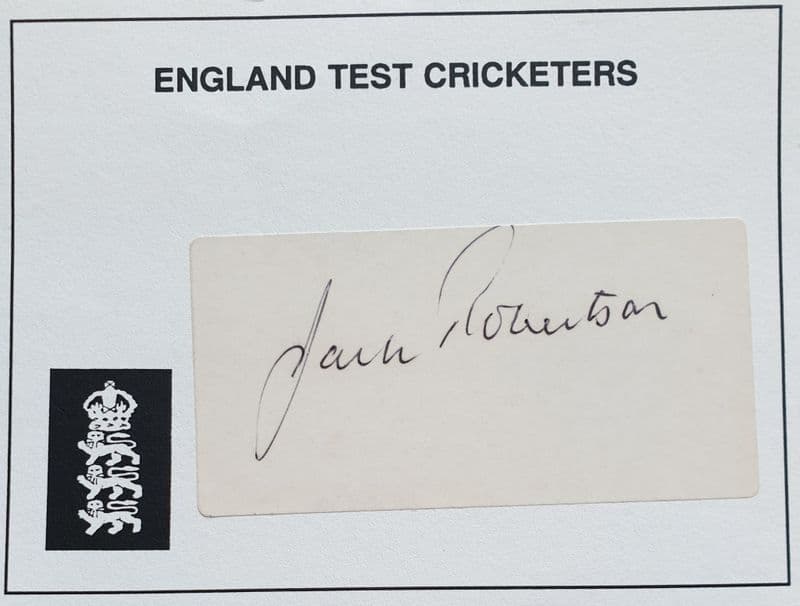 Jack Robertson Autograph