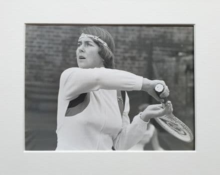 Jackie Fayter Press Photo "Backhand Volley"
