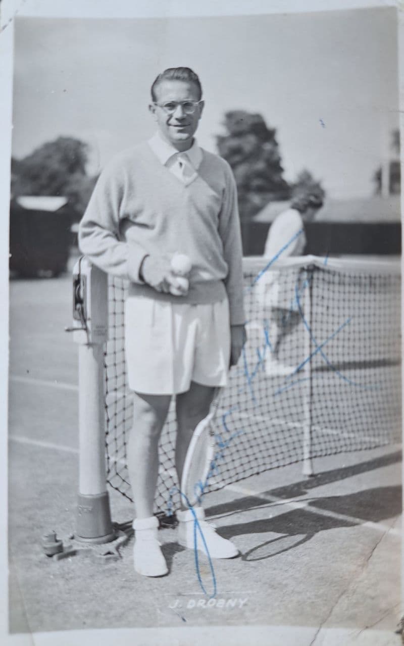 Jaroslav Drobny Card (Unused) SIGNED