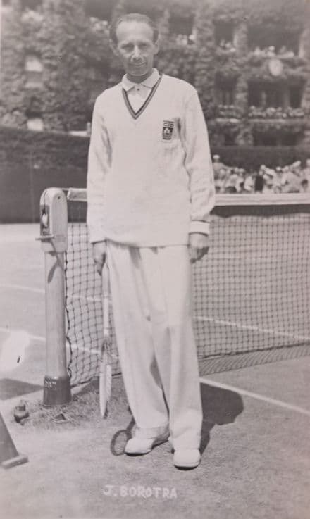 Jean Borotra Card (Unused)