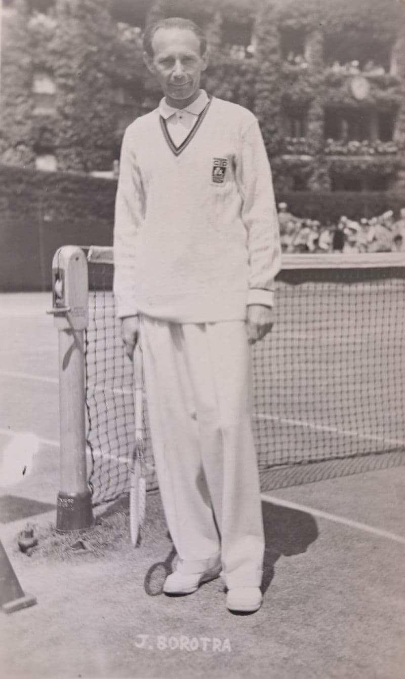 Jean Borotra Card (Unused)