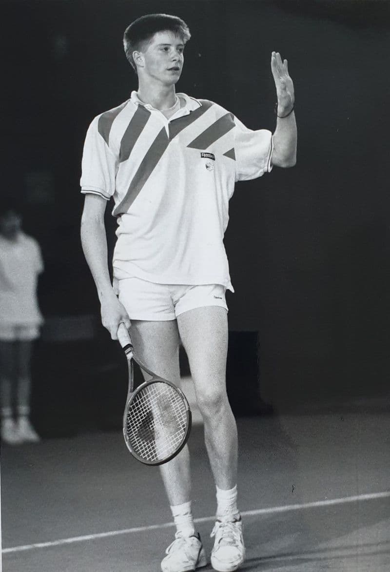 Jeffery Hunter Large Press Photo (Covered Courts, 1988)