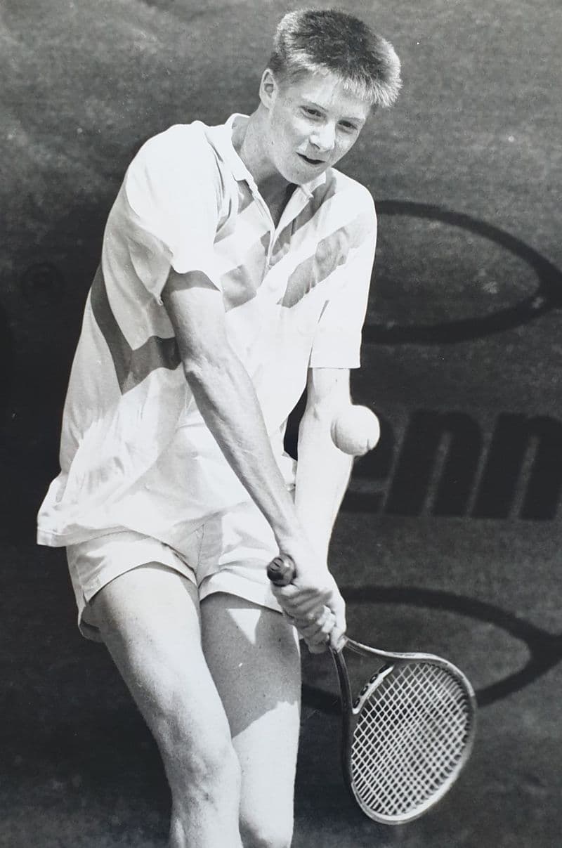 Jeffery Hunter Large Press Photo (Lee-on-Solent, 1988)