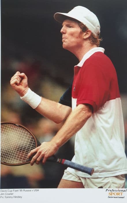 Jim Courier Colour Press Photo (Davis Cup)