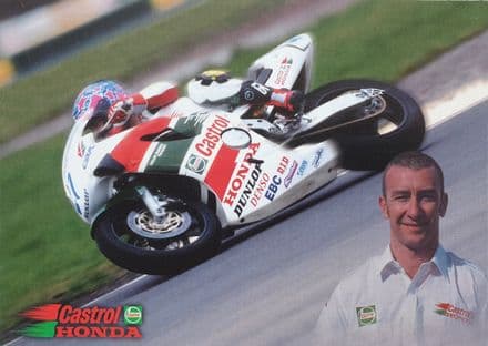 Jim Moodie Castrol Honda Card (1999)