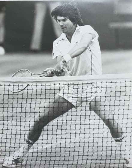 Jimmy Connors Press Photo ("Backhand Volley")