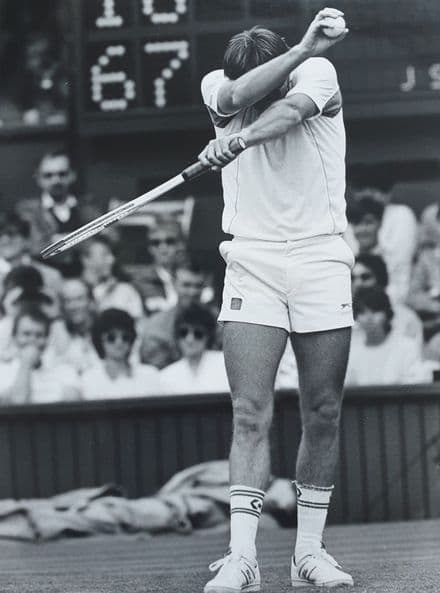 Jimmy Connors Press Photo (Wimbledon, 1987)