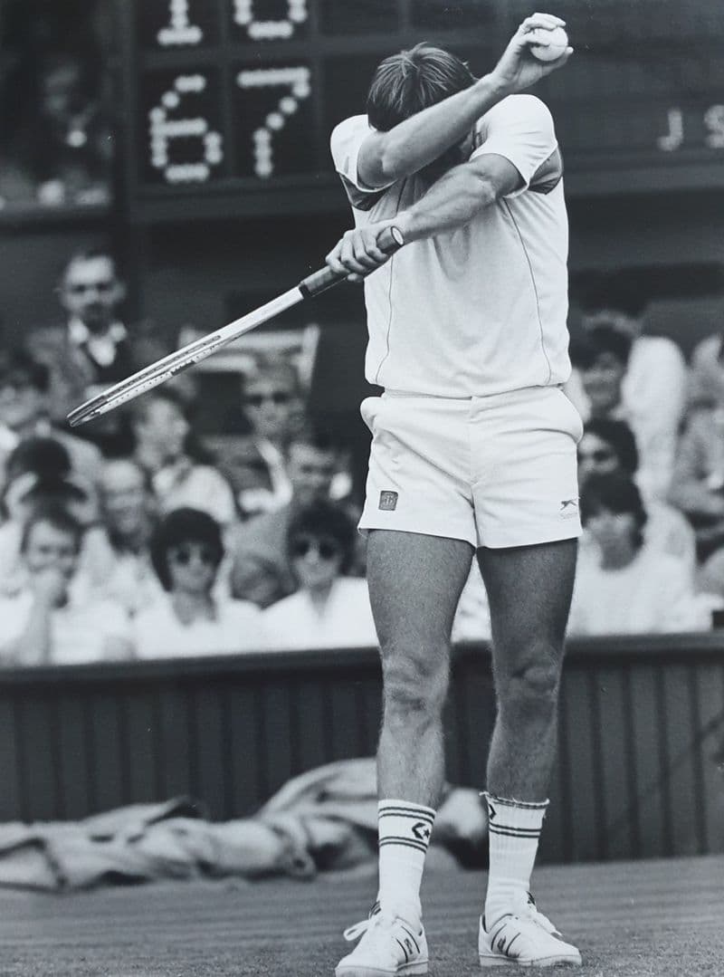 Jimmy Connors Press Photo (Wimbledon, 1987)