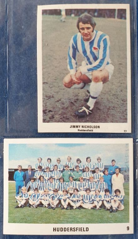 Jimmy Nicholson & Huddersfield (Football Swap Cards)