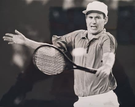 John McEnroe Large Press Photo "Backhand"