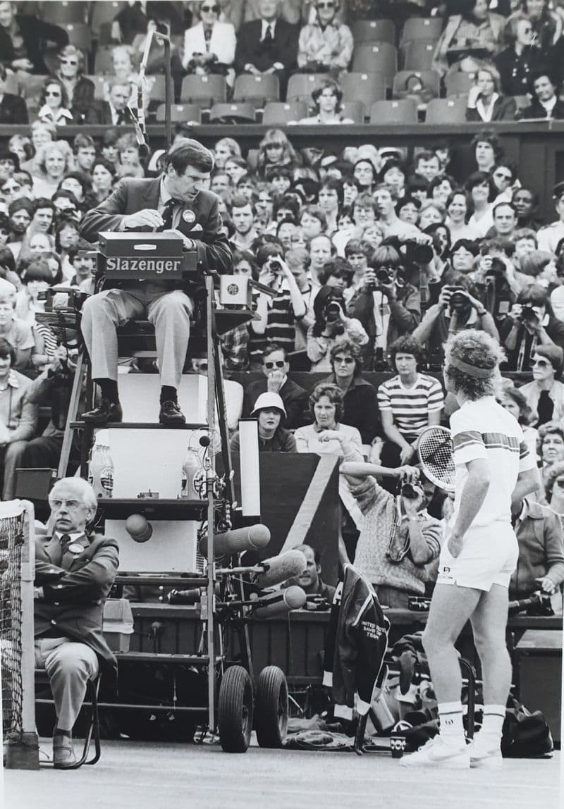 John McEnroe Press Photo, Wimbledon (1981)