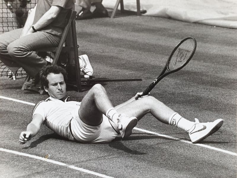 John McEnroe Press Photo, Wimbledon (1983)