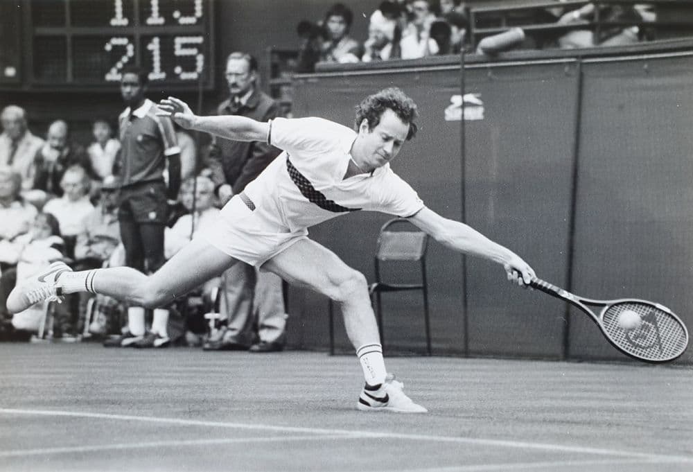 Belgium Antwerp Tennis Tournament John McEnroe Old Photo Van de Velde 1985 Belgium Antwerp Tennis Tournament John McEnroe Old Photo Van de Velde 1985