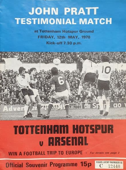 John Pratt Testimonial (1978, May 12th)