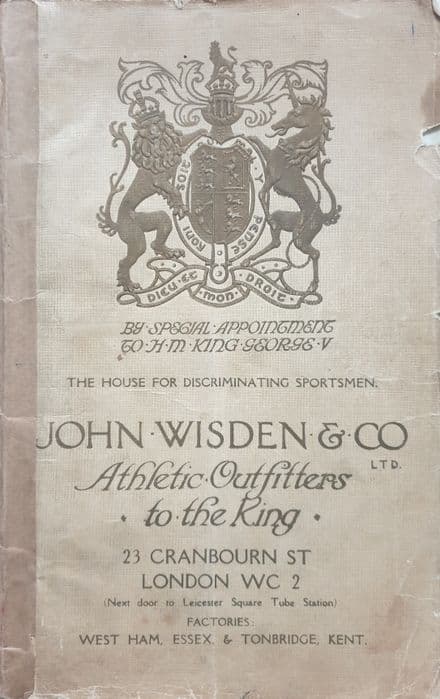 John Wisden & Co Catalogue (1921)