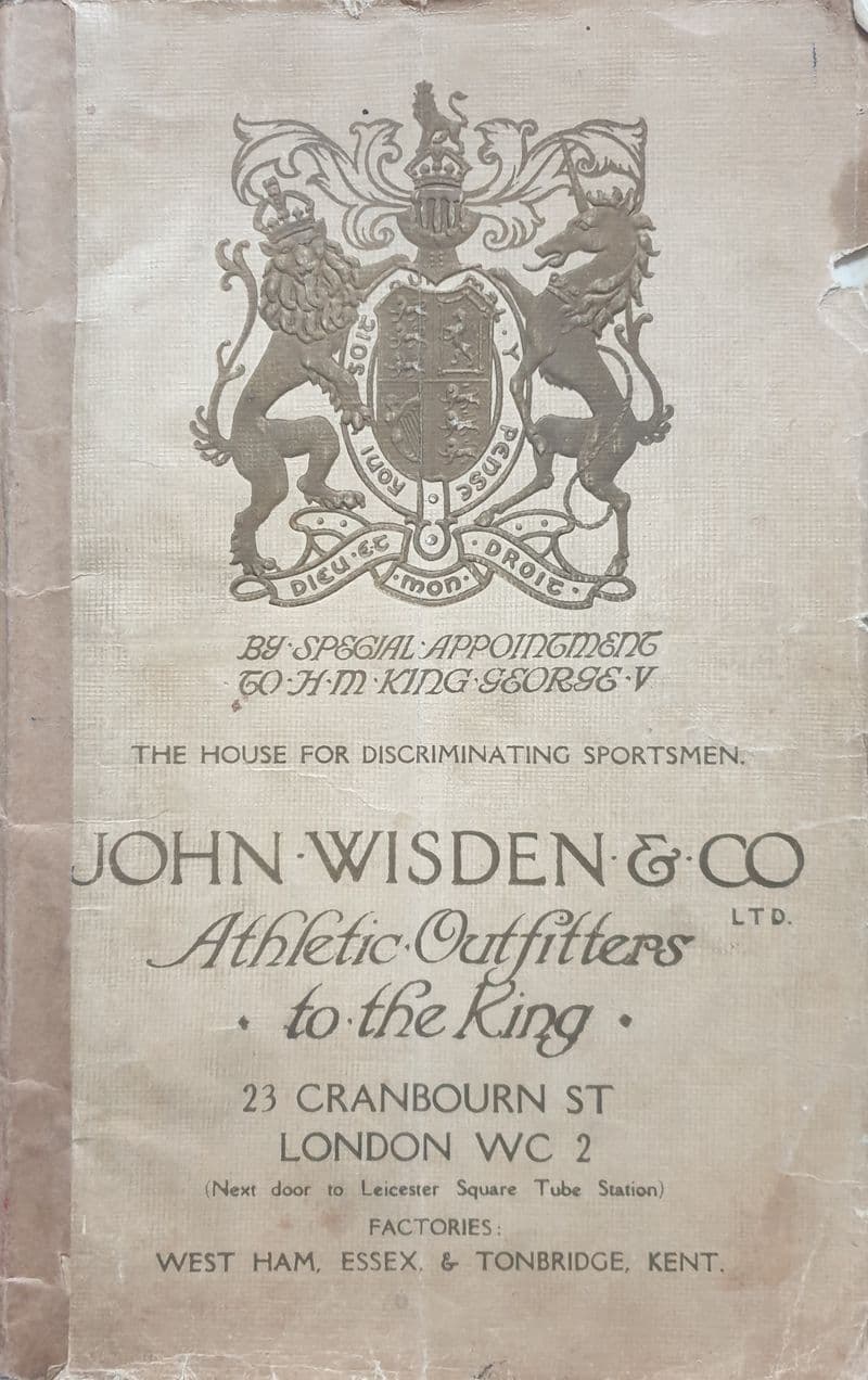John Wisden & Co Catalogue (1921)