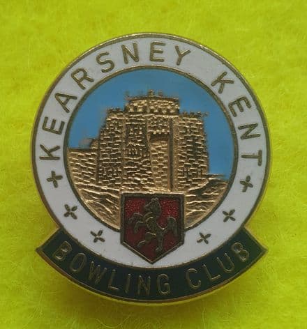 Kearsney Kent Bowling Club Enamel Pin Badge