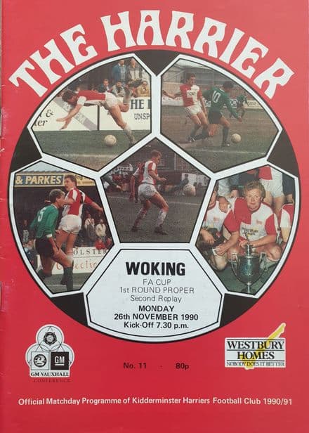 Kidderminster v Woking, FA Cup Rnd 1 (1990, Nov 26th)