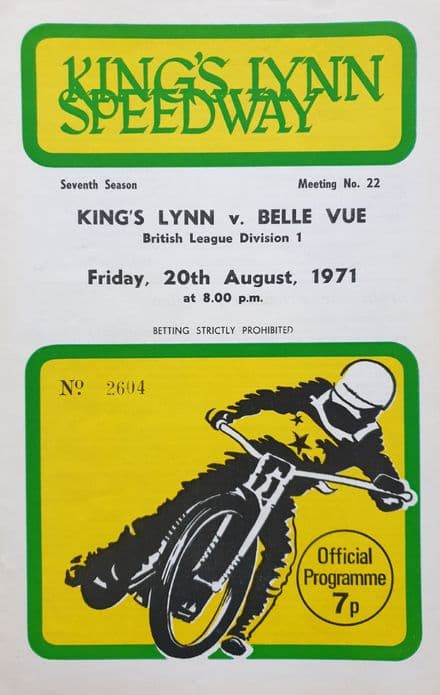 Kings Lynn v Belle Vue (1971, Aug 20)
