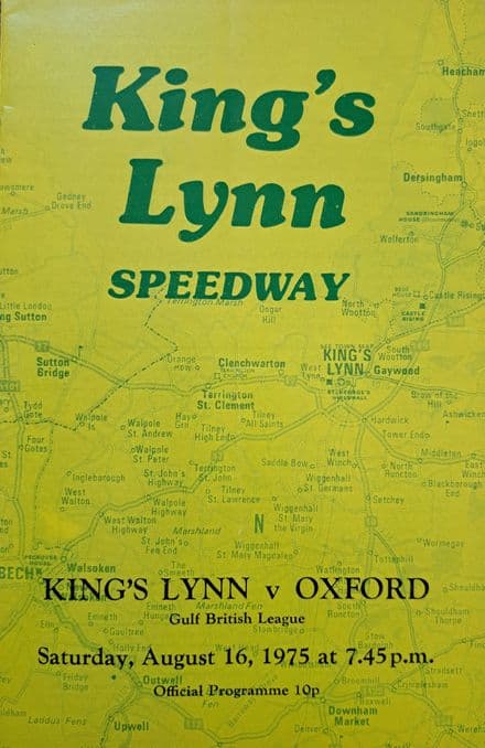 Kings Lynn v Oxford (1975, Aug 16th)