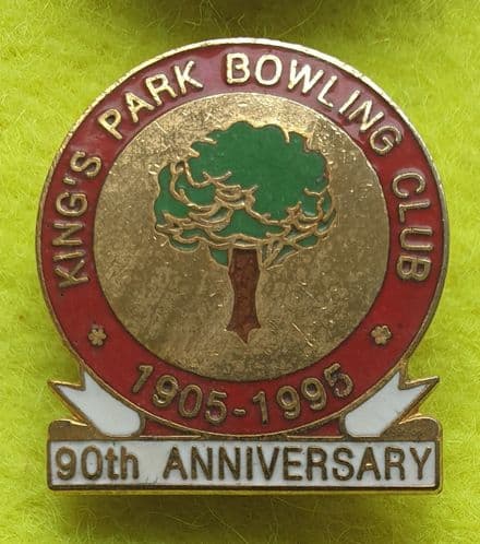 Kings Park Bowling Club Anniversary Enamel Pin Badge