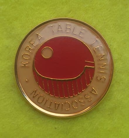 Korea Table Tennis Association Enamel Pin Badge (Large)