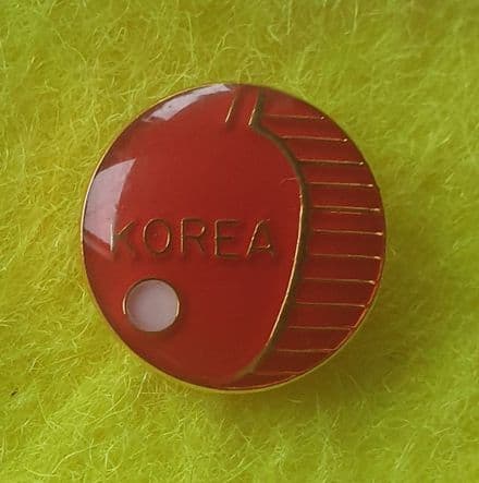 Korea Table Tennis Association Enamel Pin Badge (Small)