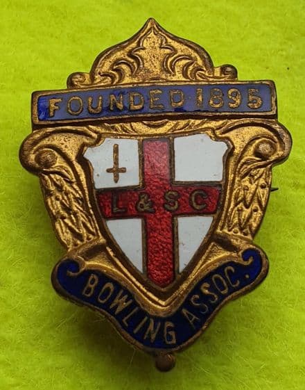 L&SC Bowling Association Enamel Pin Badge (Blue)