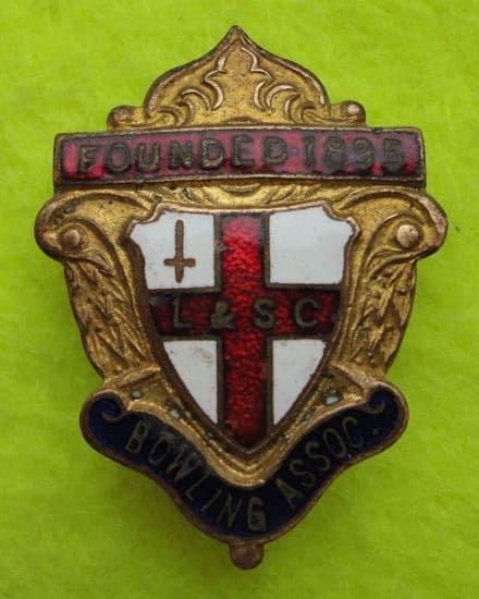 L&SC Bowling Association Enamel Pin Badge (Red)