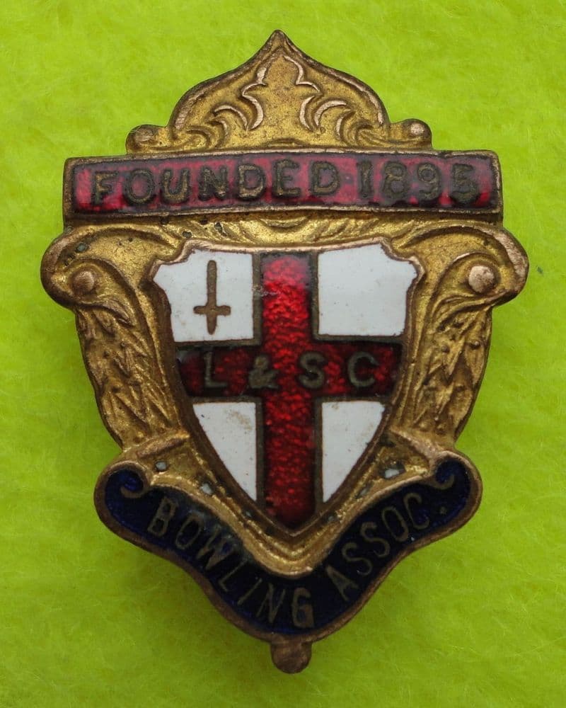L&SC Bowling Association Enamel Pin Badge (Red)