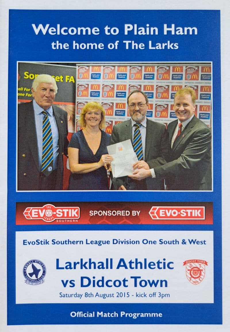 Larkhall Athletic v Didcot Town, Evo-Stik Lge (2015, Aug 8th)