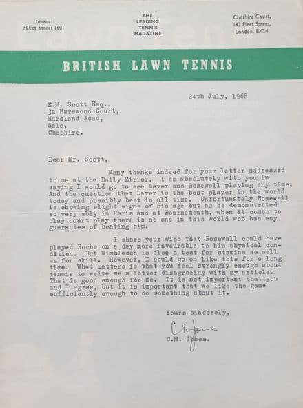 Lawn Tennis (1968, Jul)