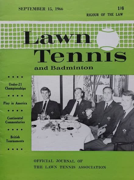 Lawn Tennis & Badminton (1966, Sep 15th)