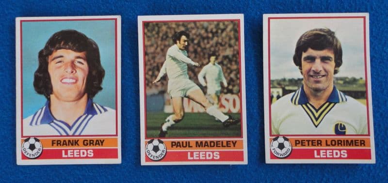 Leeds United, Topps Cards x 3 (1976-77)