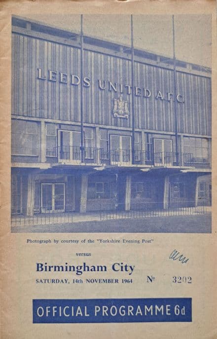 Leeds United v Birmingham City, Div 1 (1964, Nov 14th)