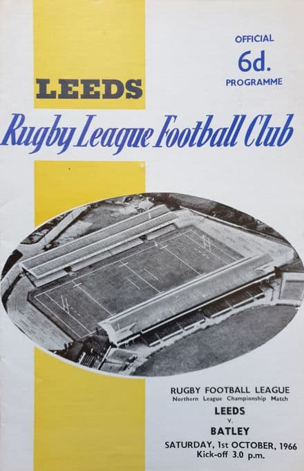 Leeds v Batley (1966, Oct 1st)