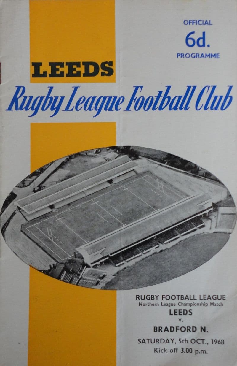 Leeds v Bradford Northern (1968, Oct 5th)