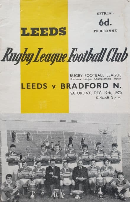 Leeds v Bradford Northern (1970, Dec 19th)