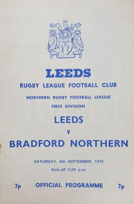 Leeds v Bradford Northern (1975, Sep 6th)