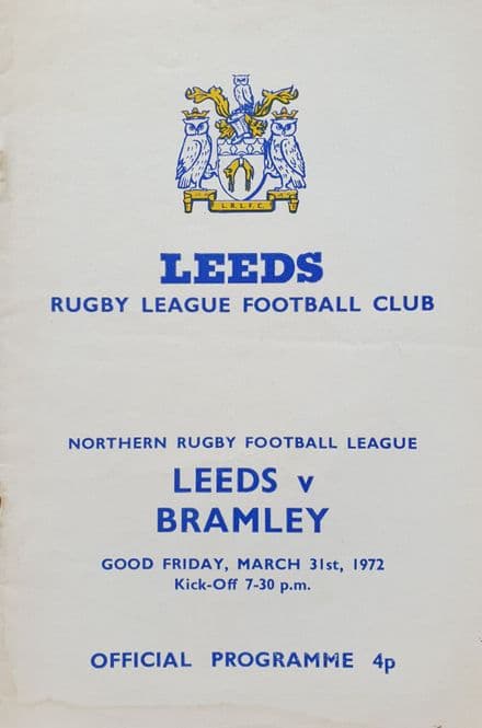 Leeds v Bramley (1972, Mar 31st)