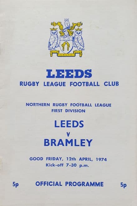 Leeds v Bramley (1973, Apr 10th)