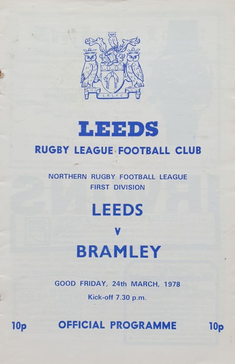 Leeds v Bramley (1978, Mar 24th)